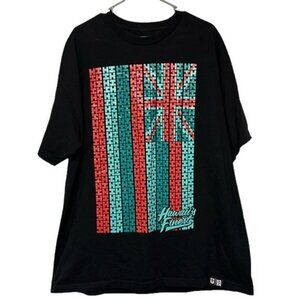 Hawaii's Finest HI Teal Red Black Shirt 2018 Kepakemapa Line Size 2X EUC DS-1724